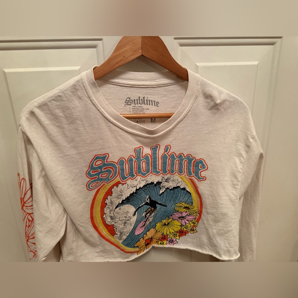 Vintage Sublime Long Sleeve T-shirt - Tummy Shirt - Medium - Picture 2 of 4